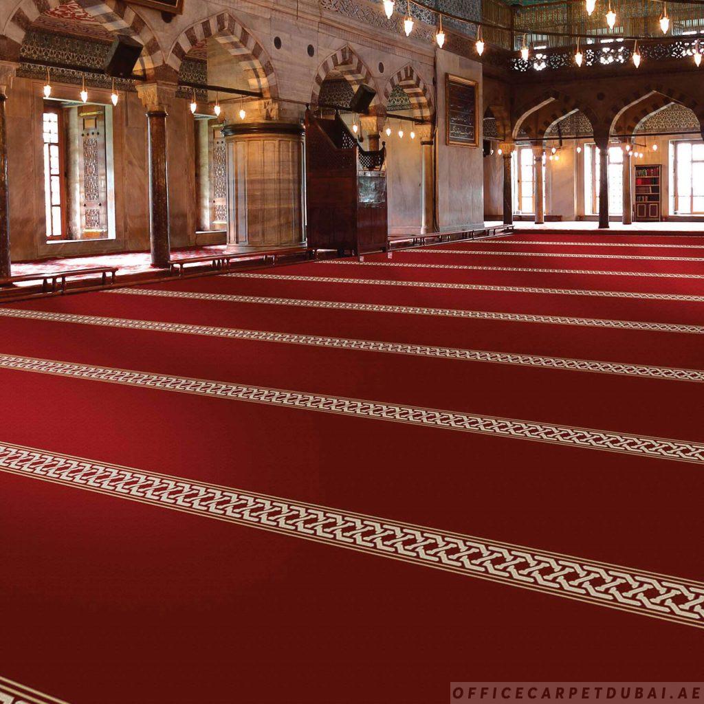 Mosque-Carpet-dark-Red-colour